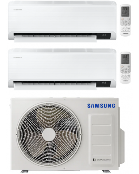 Climatizzatore Samsung Cebu Dual Split 9000+12000 btu R-32  Wi-Fi A++ U.E. AJ040TXJ2KG 4.0 Kw