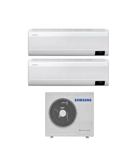 Climatizzatore Samsung Dual Split Inverter serie WINDFREE AVANT 9+9  R-32 Wi-Fi A+++ con AJ040TXJ2KG 4 Kw