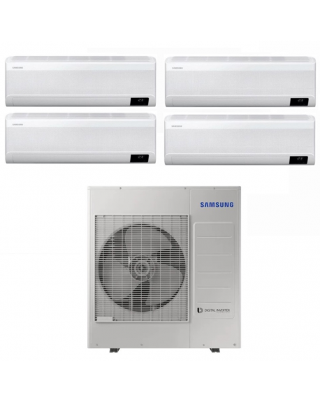 Climatizzatore Samsung Quadri Split Inverter serie WINDFREE AVANT 9+9+9+9  R-32 Wi-Fi A+++ con AJ080TXJ4KG 8 Kw