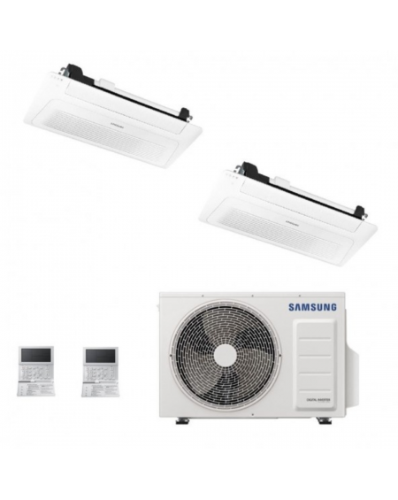 Samsung Dual Split Climatizzatore 1 Via WindFree Cassetta 9000+9000 AJ026TN1DKG  A+++ R-32 AJ040TXJ2KG 4.0 kw